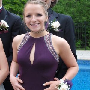 Plum Prom Dress